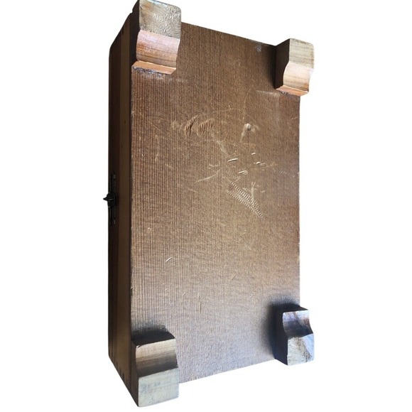 Vintage Redwood Box‎ w/ Mountain Wilderness Scene - Picture 3 of 5